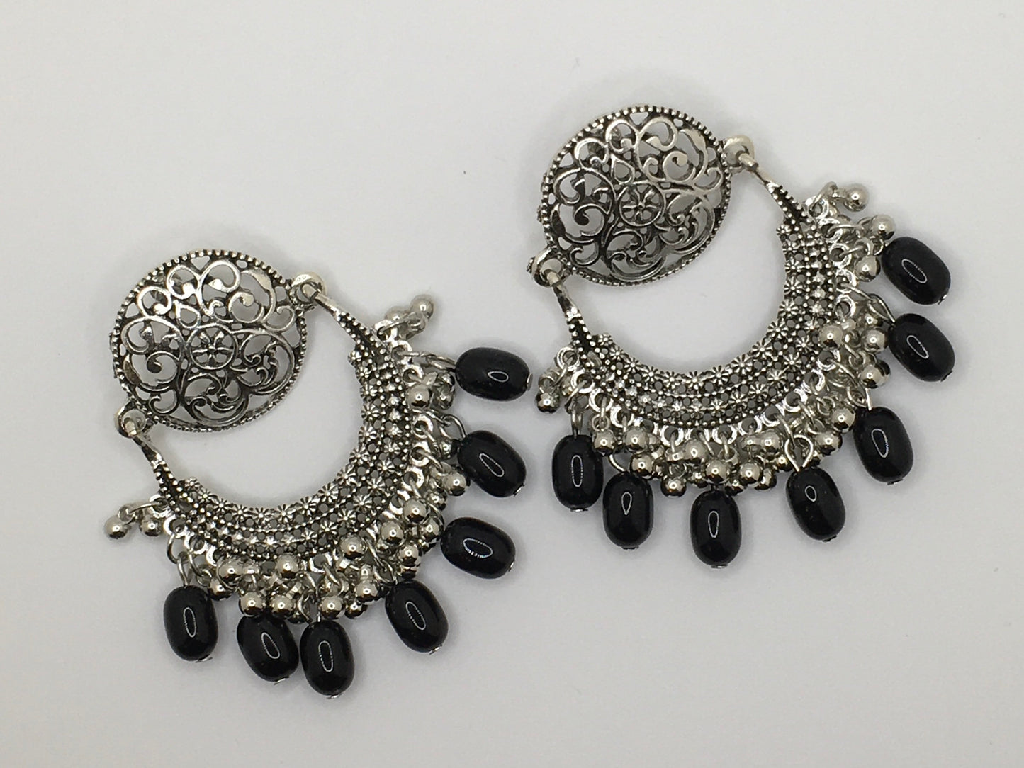 Black Drop Earrings