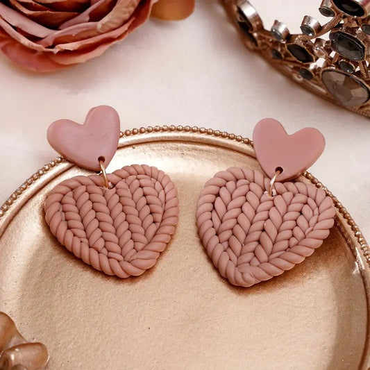 Braided Heart Earrings 24-0050