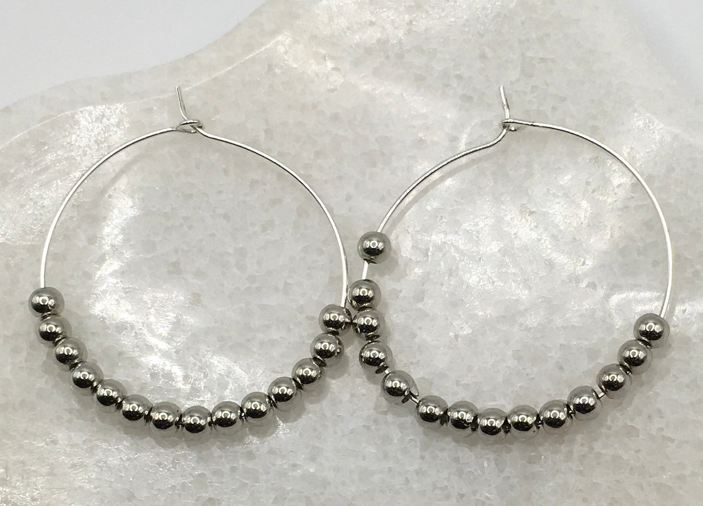 Silver Color Hoop Earring 24-0002