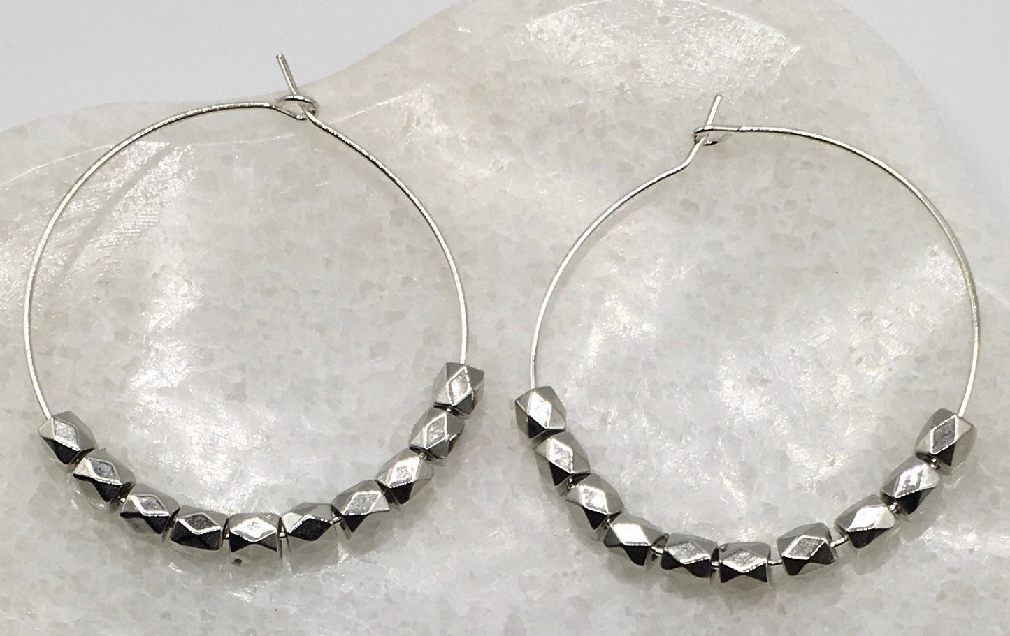 Silver Color Hoop Earring 24-0001