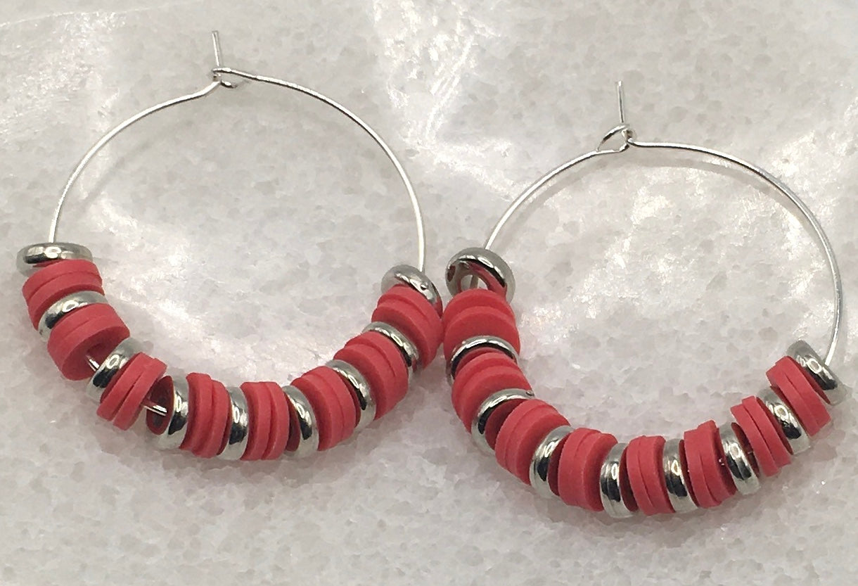 Silver Color Hoop Earring 24-0034