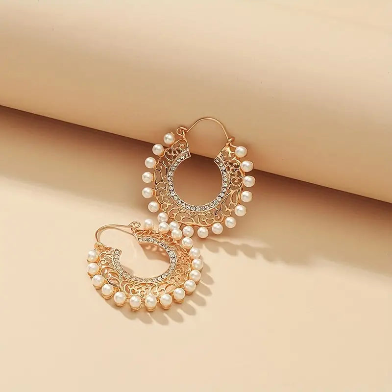 Pearl Sparkling Earrings