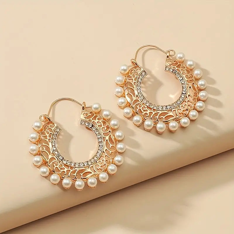 Pearl Sparkling Earrings