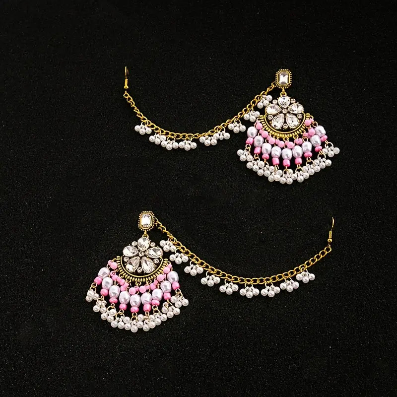 Light Pink Tassel Earrings 24-0066