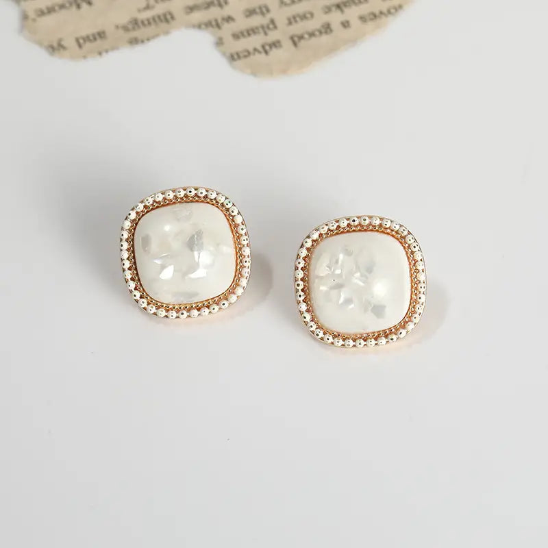 Square Stud Earrings