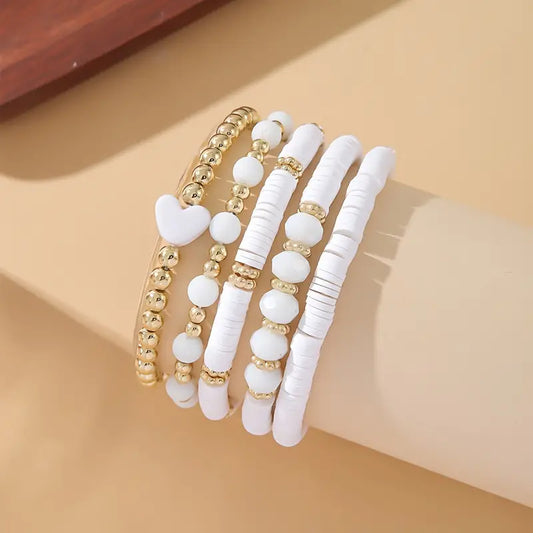 White Bracelet Set