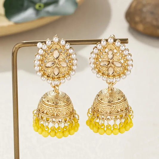 Antique Gold Yellow Earrings